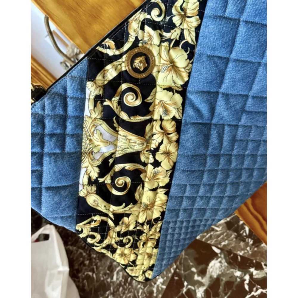 Versace La Medusa cloth clutch bag - image 4