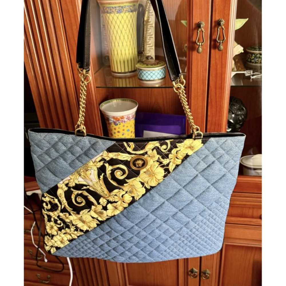 Versace La Medusa cloth clutch bag - image 6