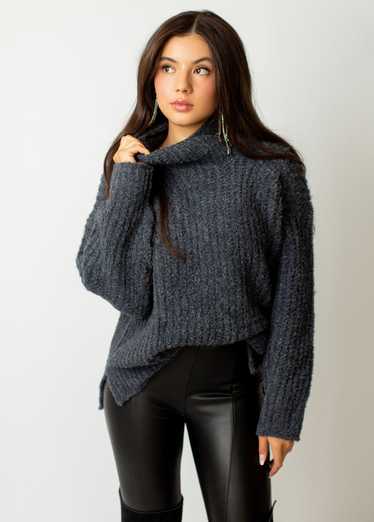 Joyfolie Kenzie Sweater in Heather Slate - image 1