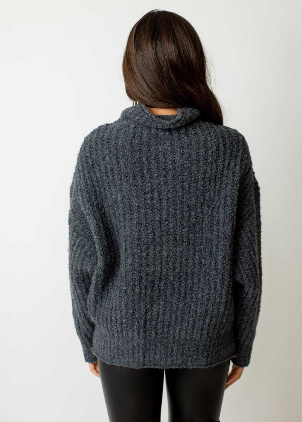 Joyfolie Kenzie Sweater in Heather Slate - image 4