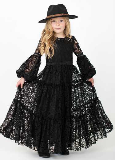 Joyfolie Cybele Dress in Black Lace