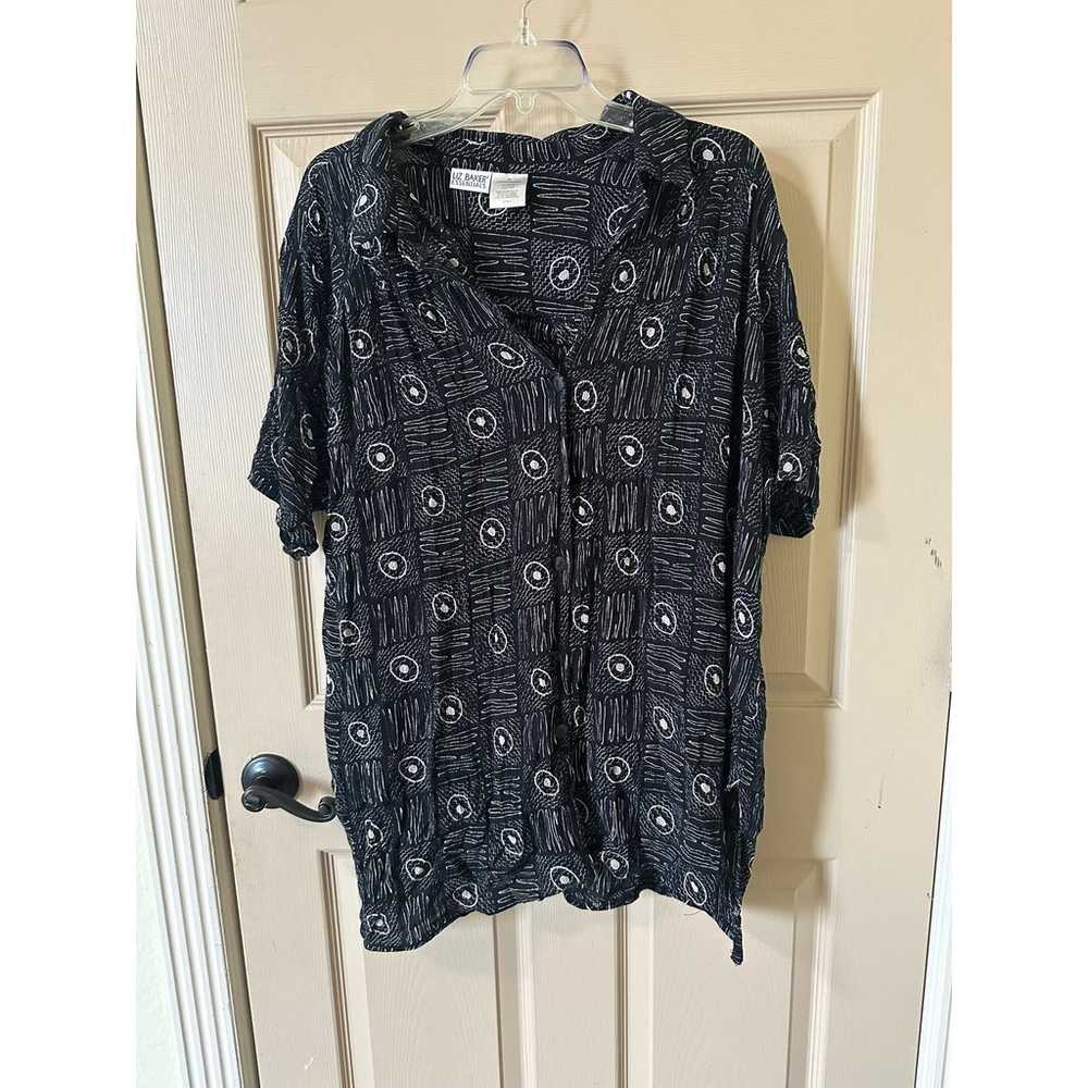 Liz Baker Women’s Blouse Size 3X - image 3