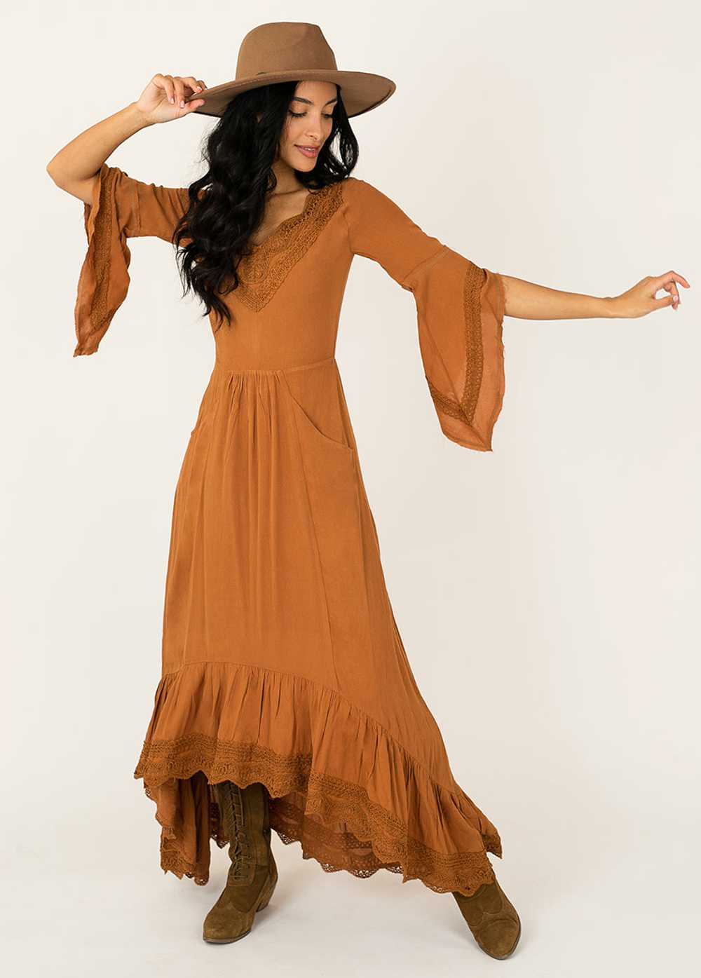Joyfolie Alvara Dress in Marigold - image 2