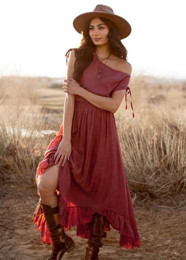 Joyfolie Gia Dress in Mesa Rose