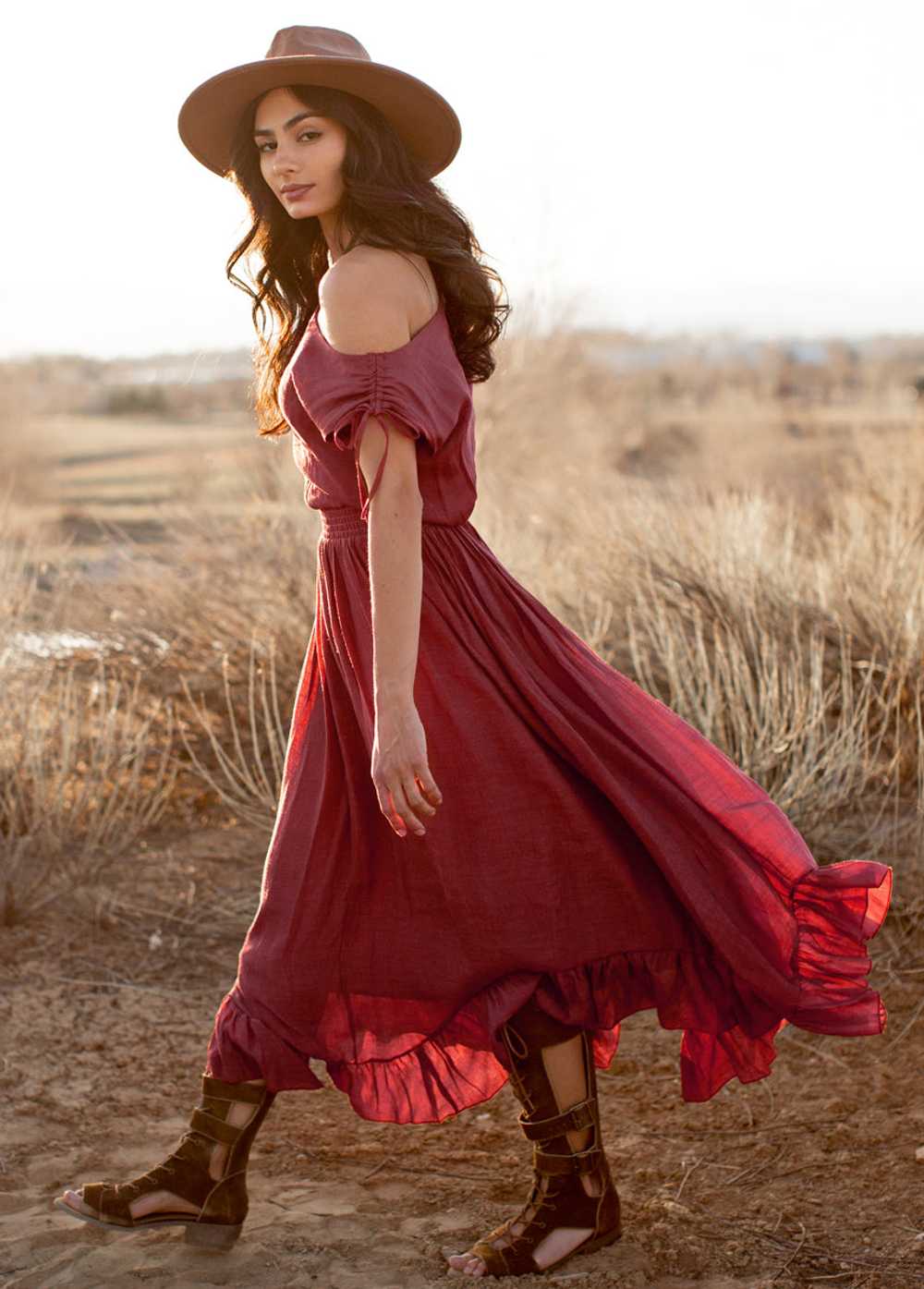 Joyfolie Gia Dress in Mesa Rose - image 3