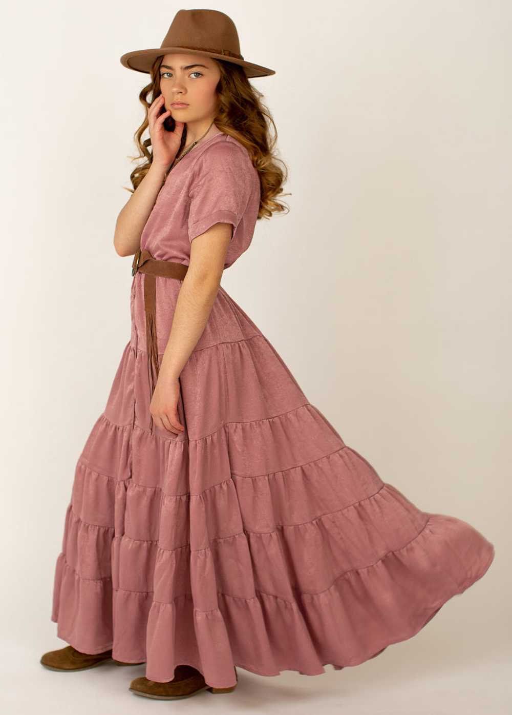 Joyfolie Kassonette Dress in Mauve - image 4