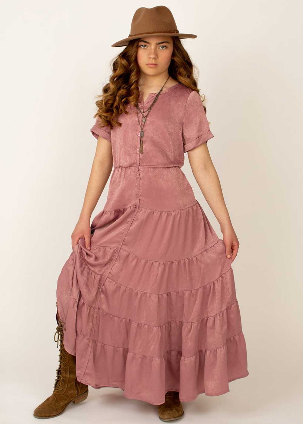 Joyfolie Kassonette Dress in Mauve - image 7