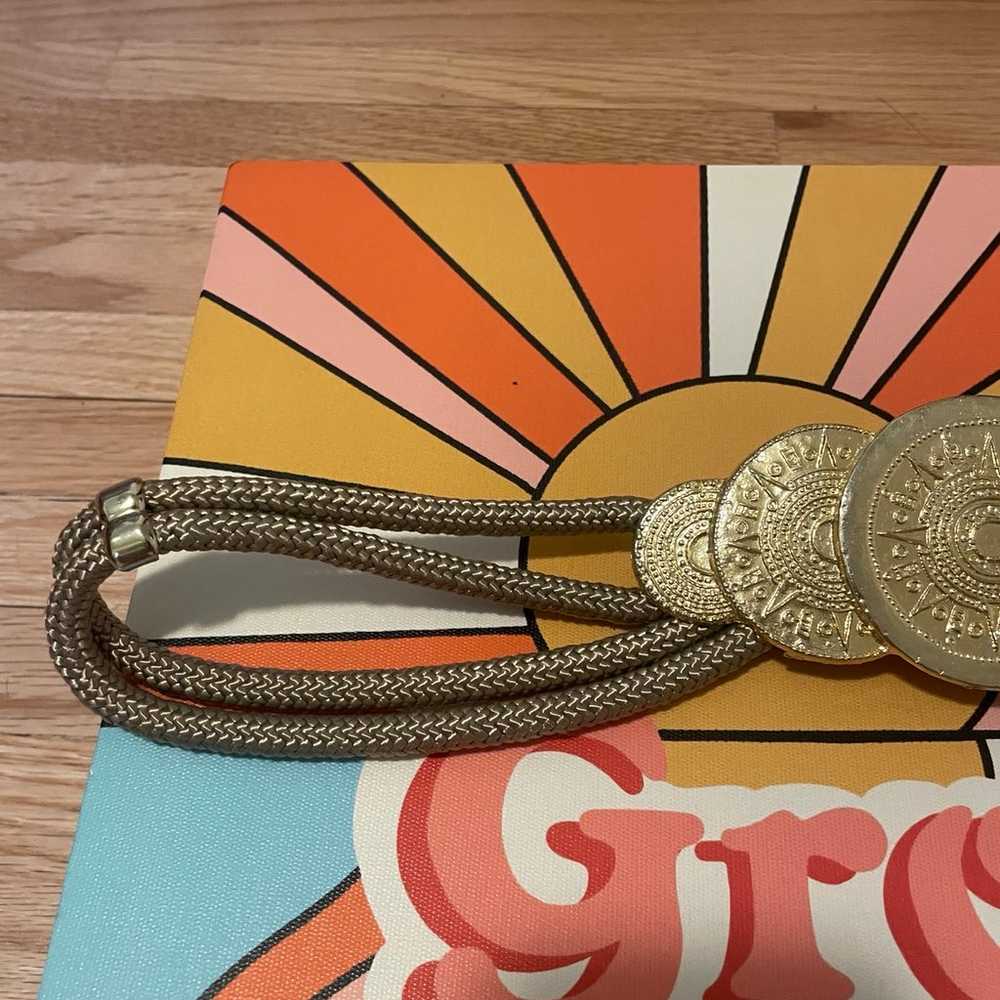 Vintage Gold Medallion Belt - image 3