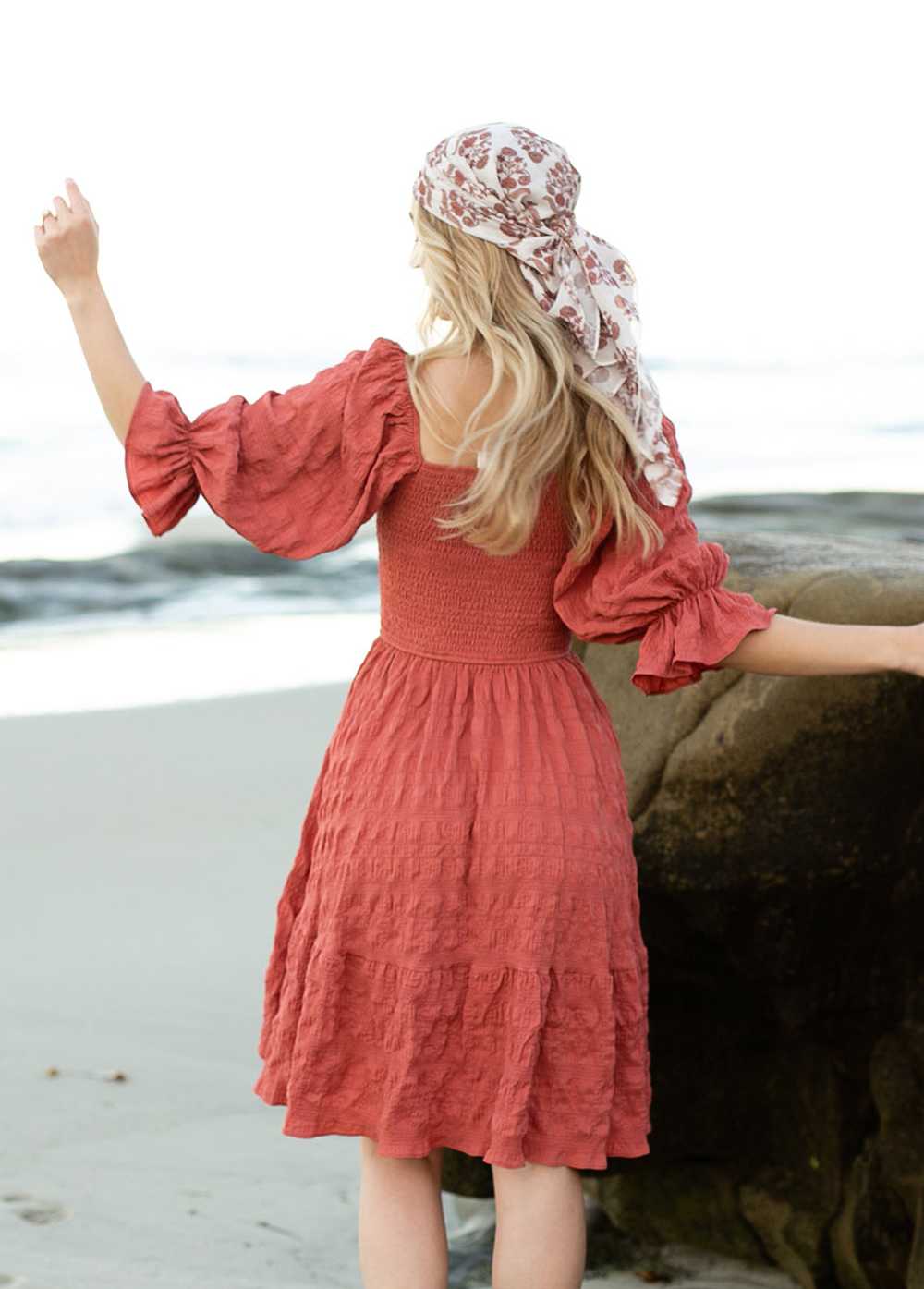 Joyfolie Olina Dress in Clay - image 4