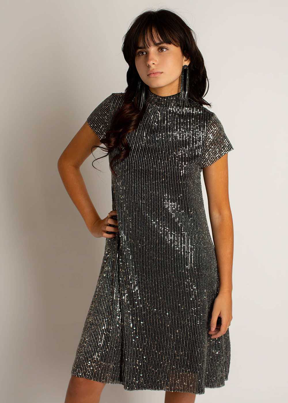 Joyfolie Michelle Dress in Black - image 1