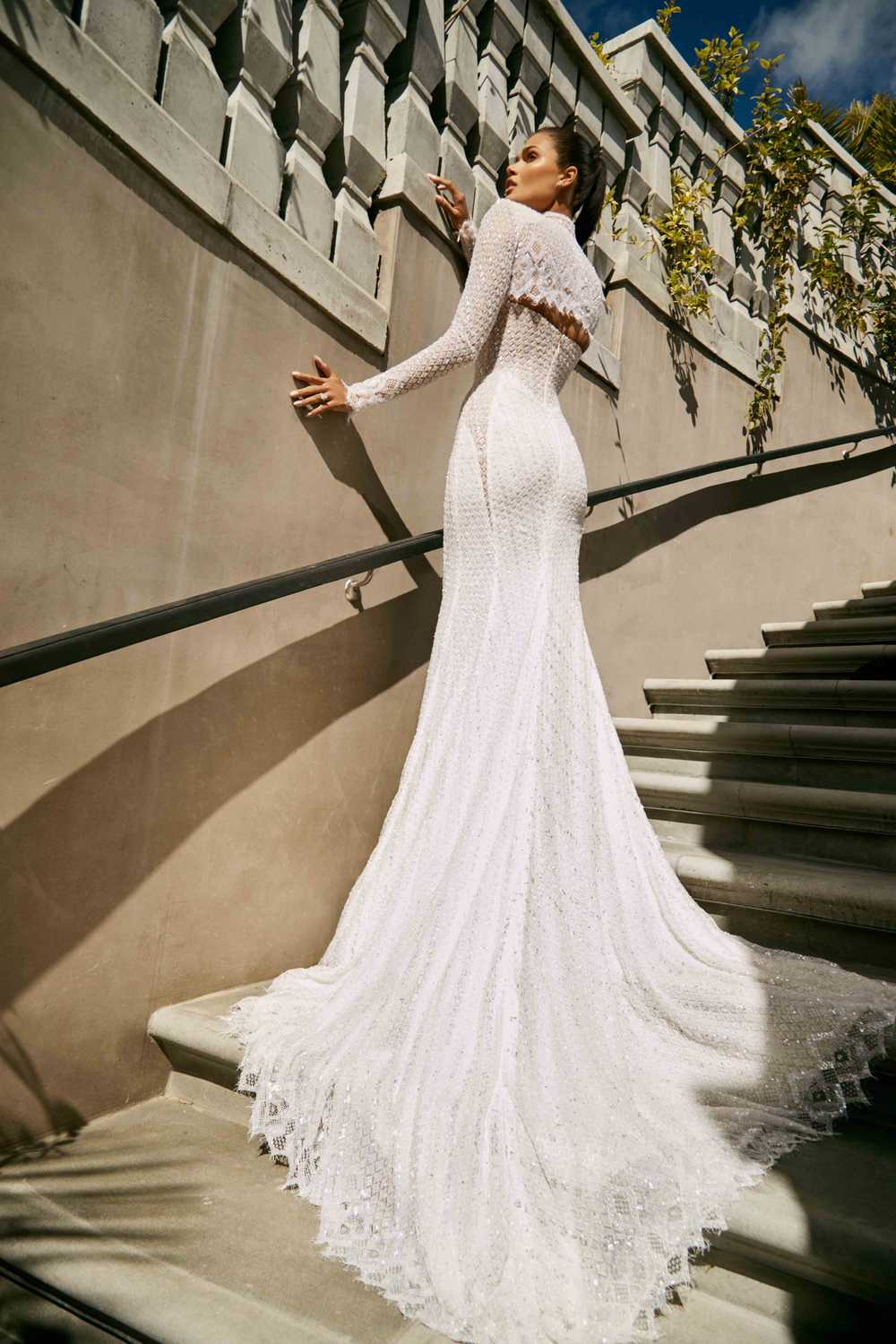 Galia Lahav Tokyo Fitted mermaid Couture Gown - image 2