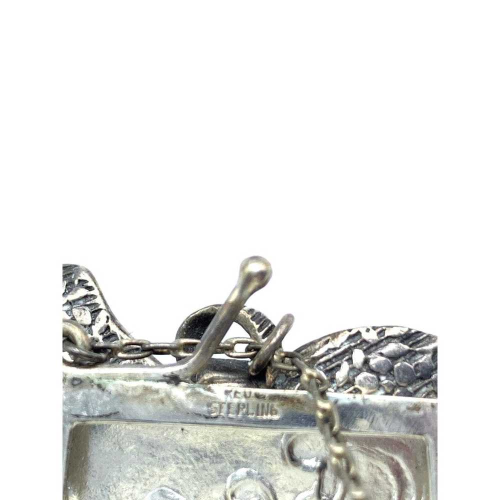 Vintage sterling silver miniature pillbox trinket… - image 5