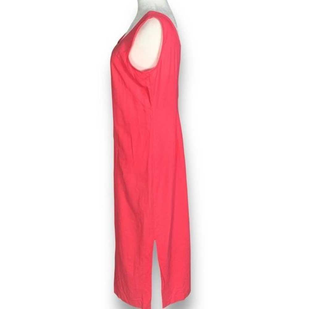 Vintage Virgo Dress Coral Pink Sleeveless Embroid… - image 4