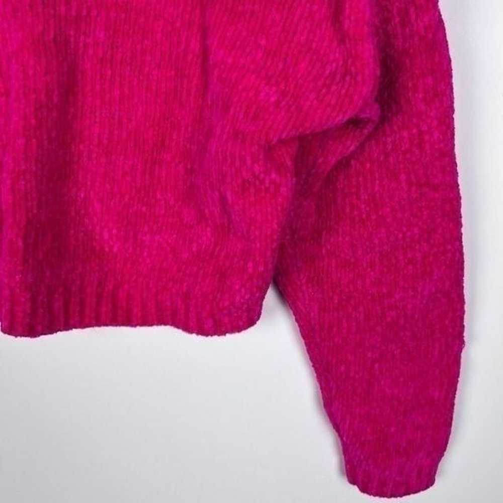 Vintage 80’s Chenille Cropped Knit Cardigan Sweat… - image 11