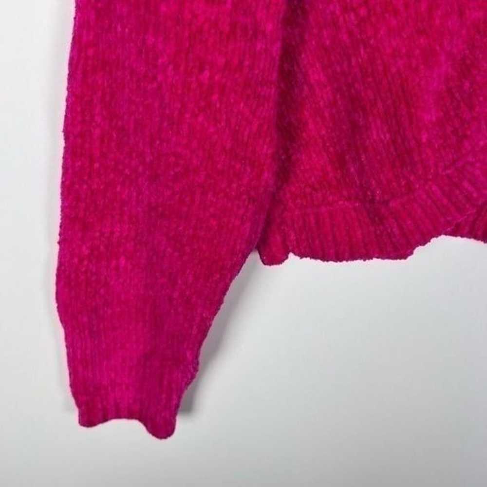 Vintage 80’s Chenille Cropped Knit Cardigan Sweat… - image 9
