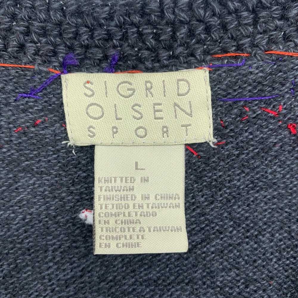 Vintage Sigrid Olsen silk wool blend sweater vest… - image 3