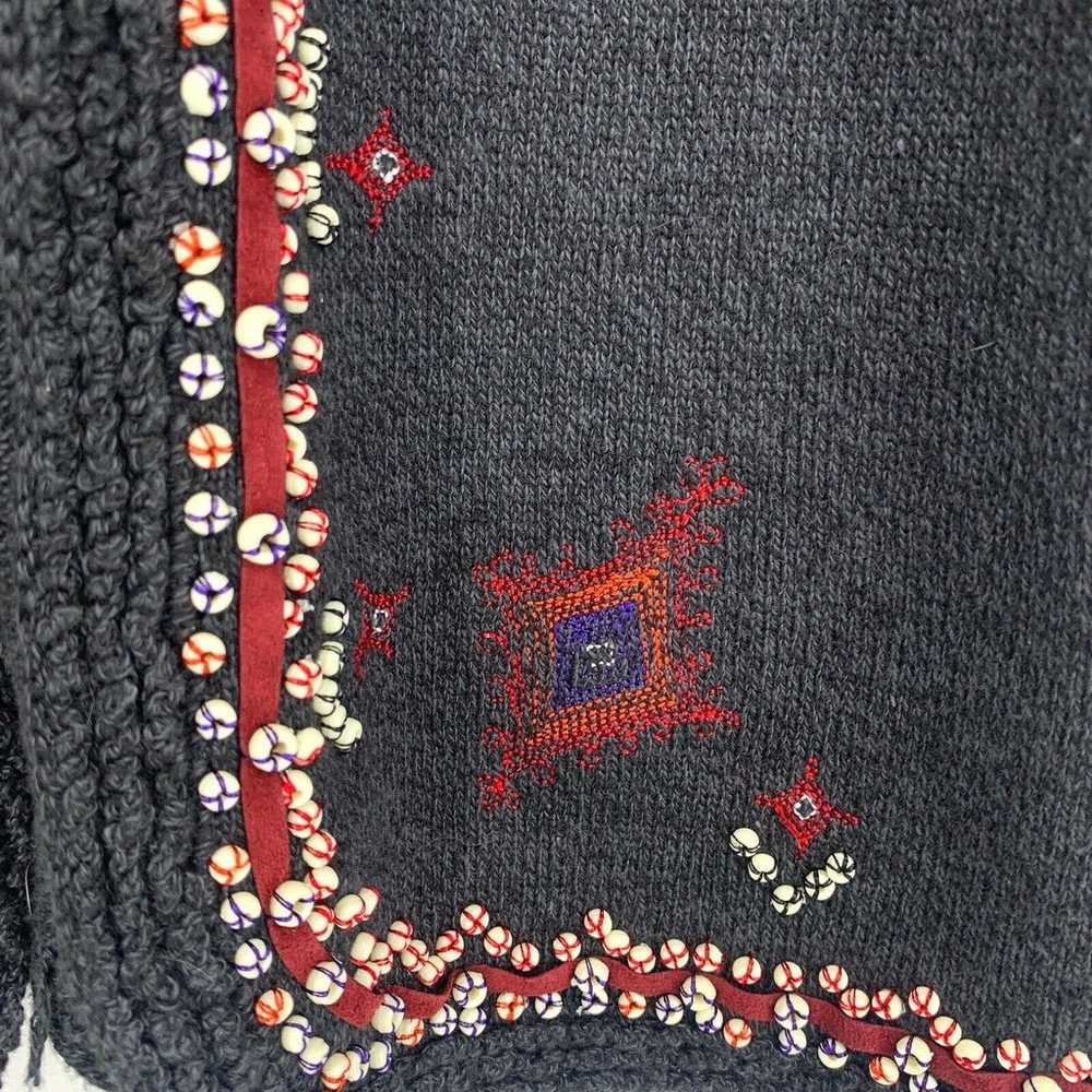 Vintage Sigrid Olsen silk wool blend sweater vest… - image 4