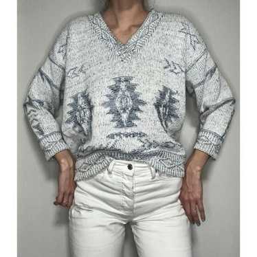 Vintage David Brett Textured Sweater Size Large Wh