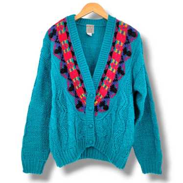 Vintage I.V.Y Women's Hand Knit Cable Knit Retro … - image 1