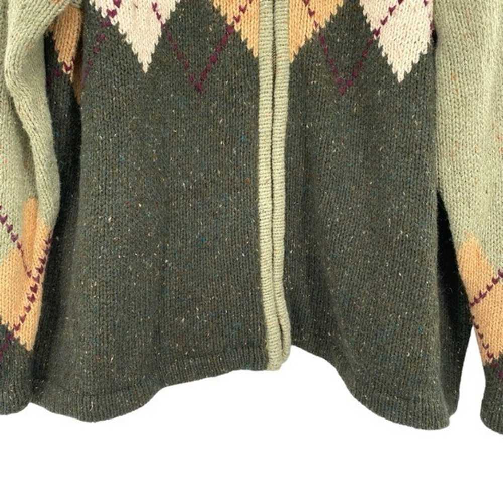 St John’s Bay Women’s Vintage Wool Blend Argyle Z… - image 3
