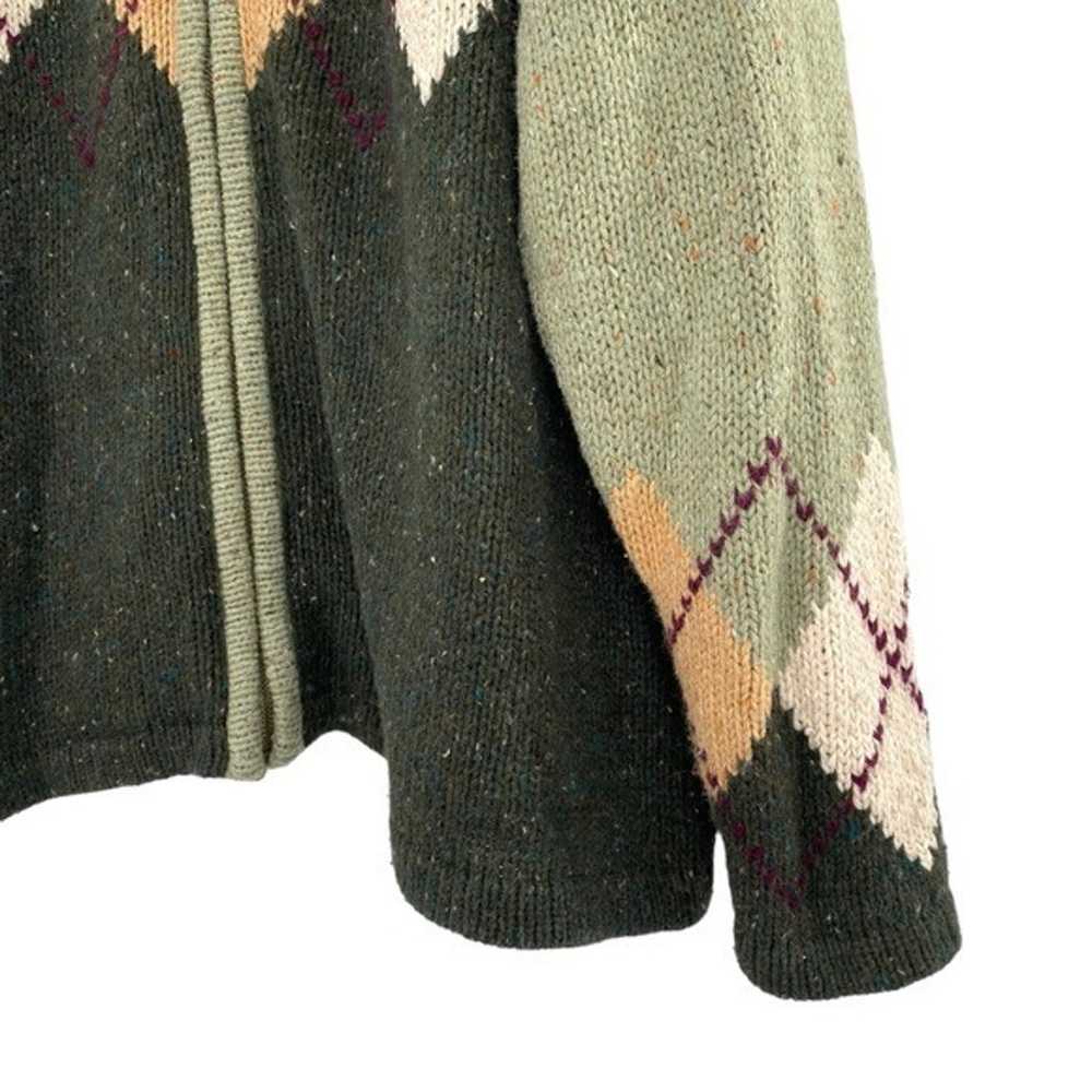 St John’s Bay Women’s Vintage Wool Blend Argyle Z… - image 4