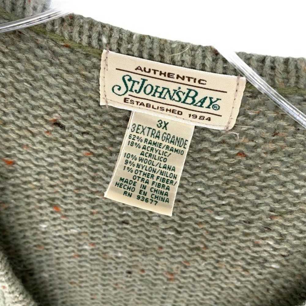 St John’s Bay Women’s Vintage Wool Blend Argyle Z… - image 5