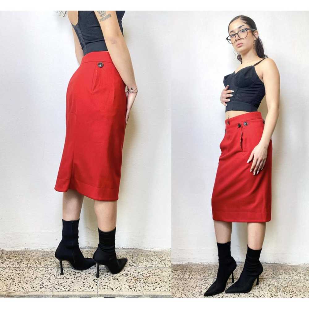 Vivienne Westwood Anglomania Wool mid-length skirt - image 7