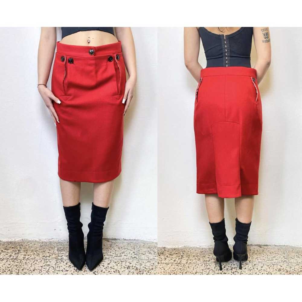 Vivienne Westwood Anglomania Wool mid-length skirt - image 8