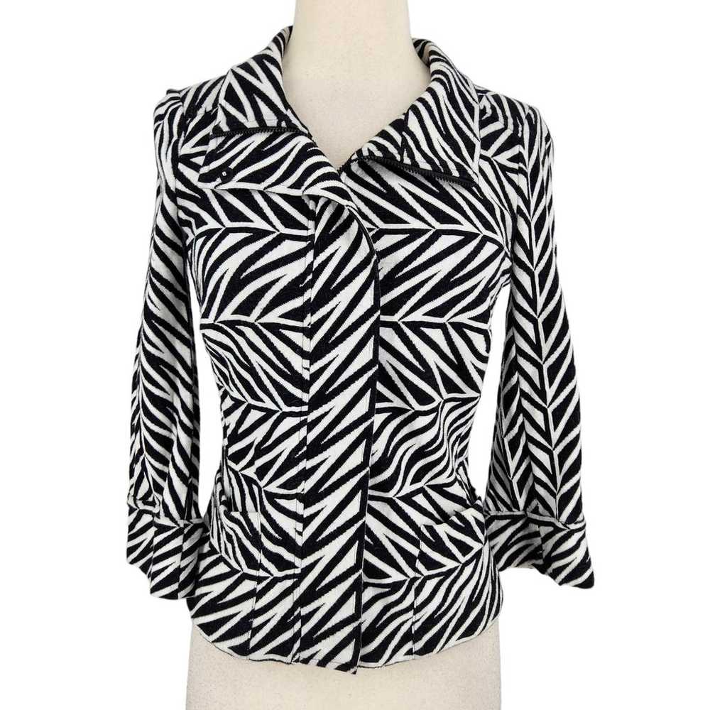 Vintage Y2K Diane von Furstenberg Zebra Animal Pr… - image 1