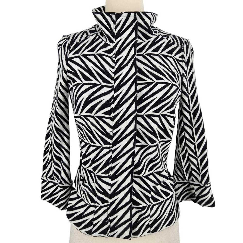 Vintage Y2K Diane von Furstenberg Zebra Animal Pr… - image 2
