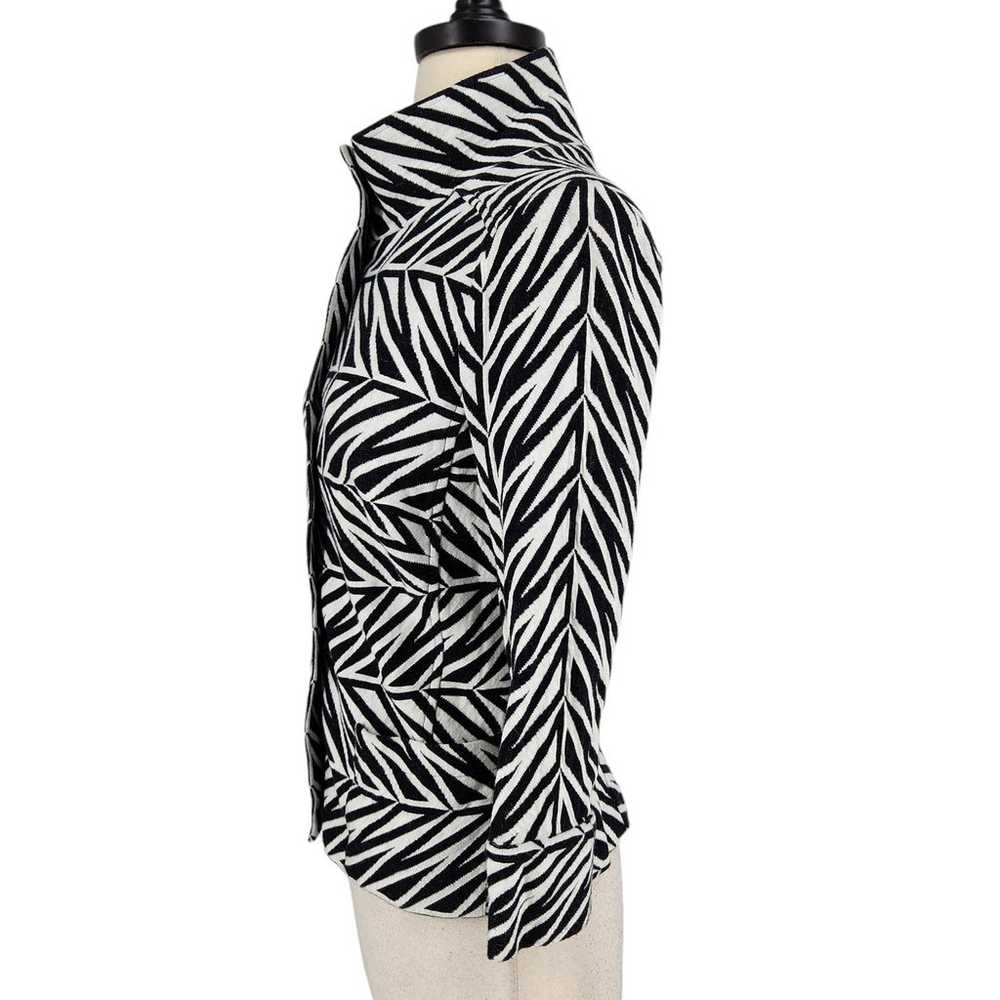 Vintage Y2K Diane von Furstenberg Zebra Animal Pr… - image 4