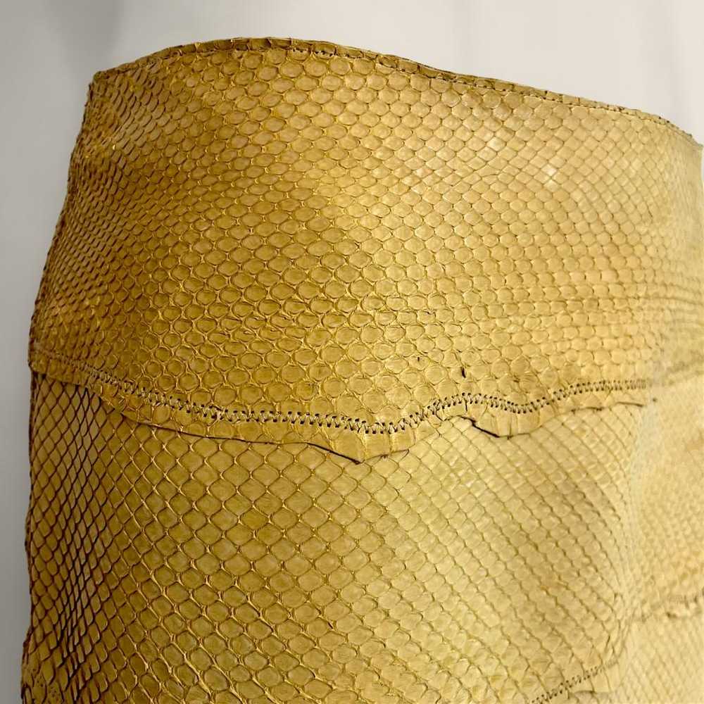 Roberto Cavalli Leather mini skirt - image 3