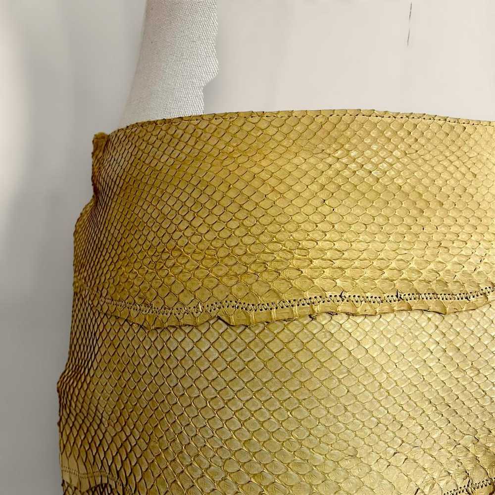 Roberto Cavalli Leather mini skirt - image 5