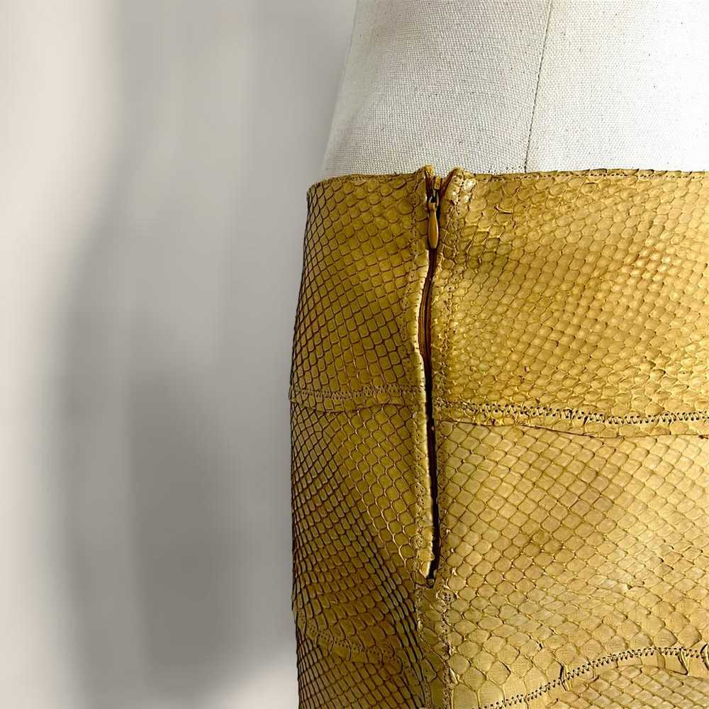 Roberto Cavalli Leather mini skirt - image 7