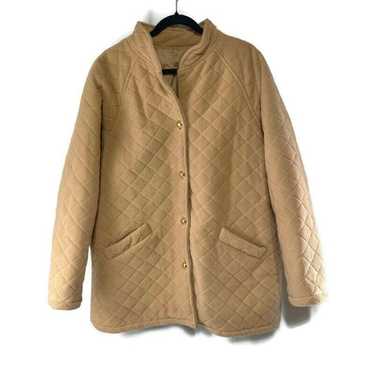 Vintage Blair Tan Quilted Jacket Size Large - image 1