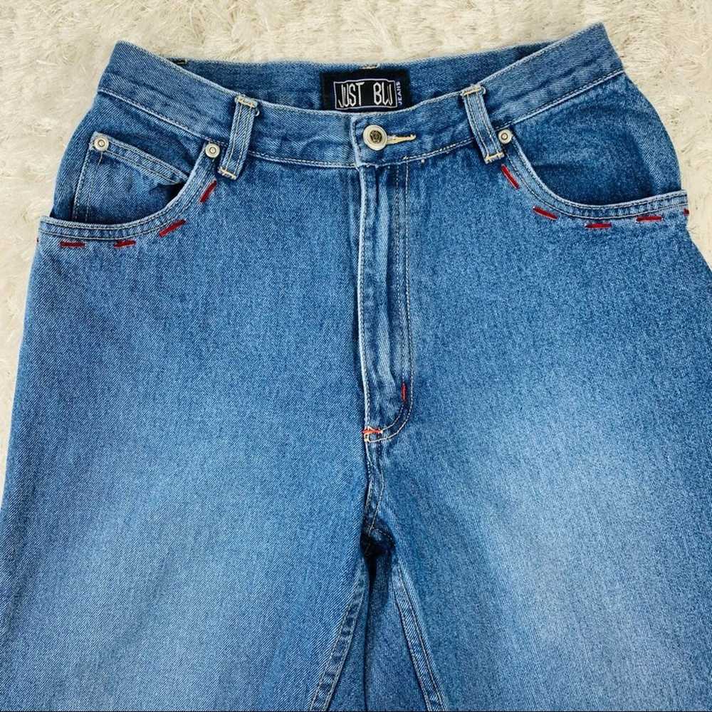 Y2K 90s High Rise Jeans S27" Waist Medium Wash - image 3