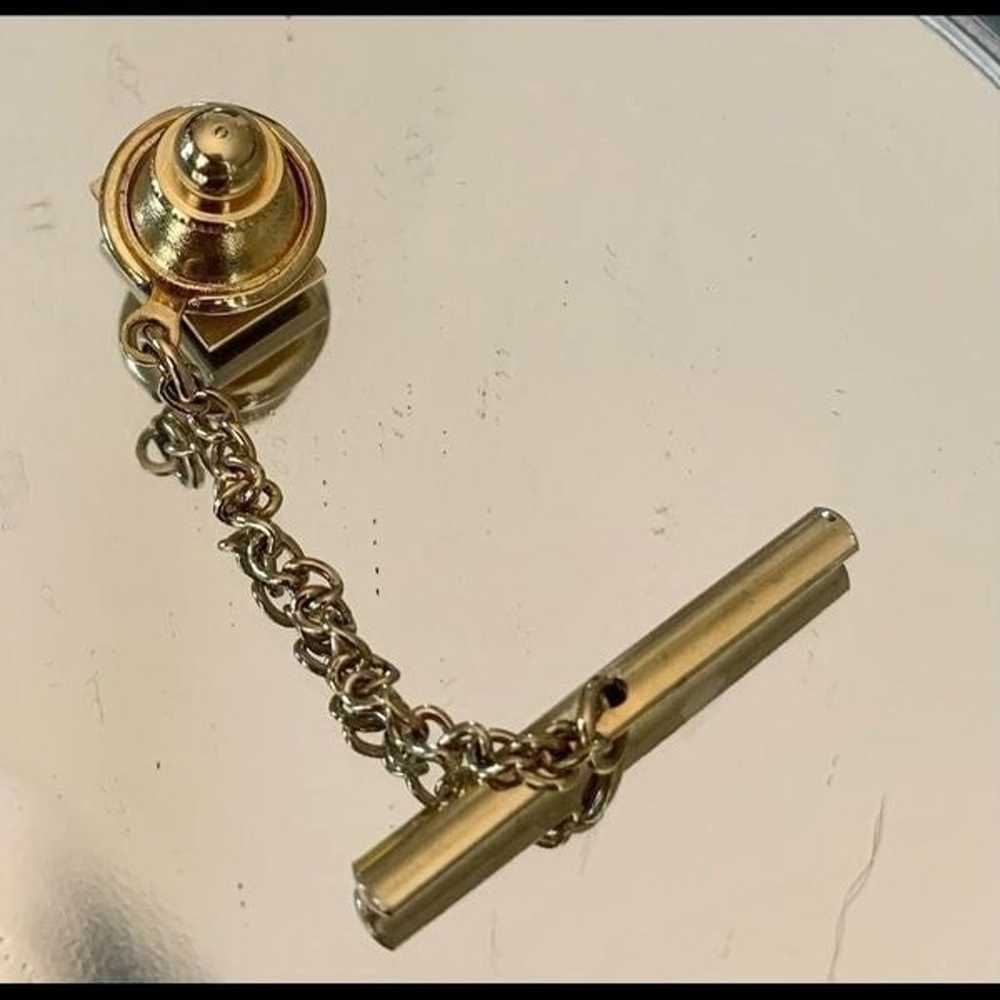 Vintage Swank gold tie tack or tie pin - image 3