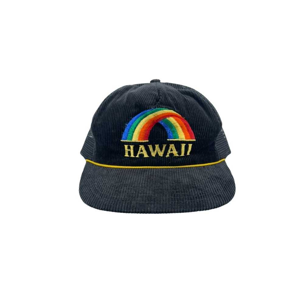 Vintage 1990's Hawaii Headwear Embroidered Rainbo… - image 1