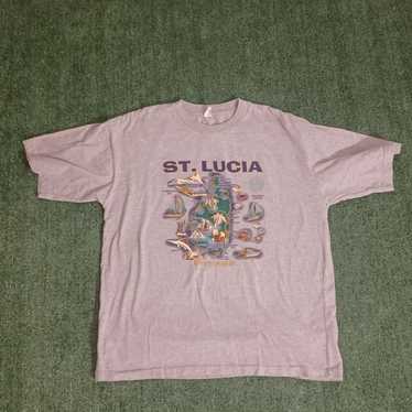 VINTAGE Suki Garments West Indies St Lucia T Shirt