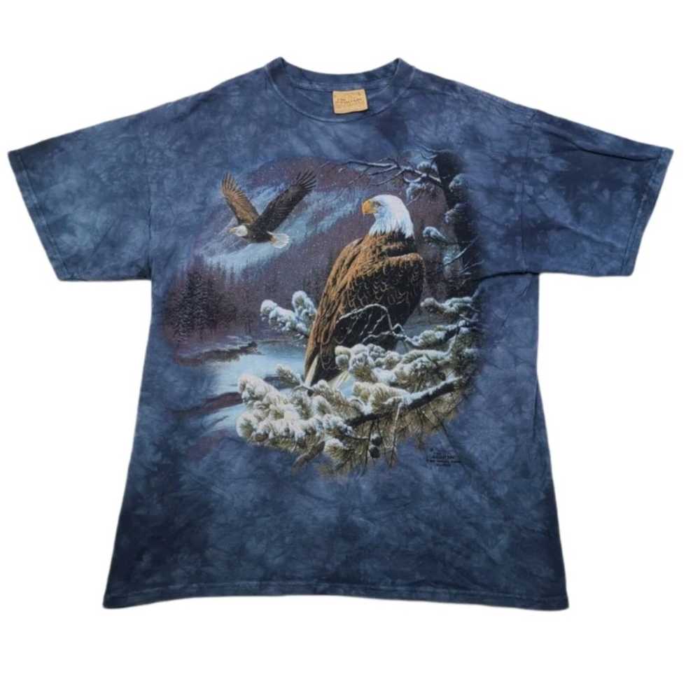 VTG 90s 1999 The Mountain Bald Eagle T-Shirt Larg… - image 1