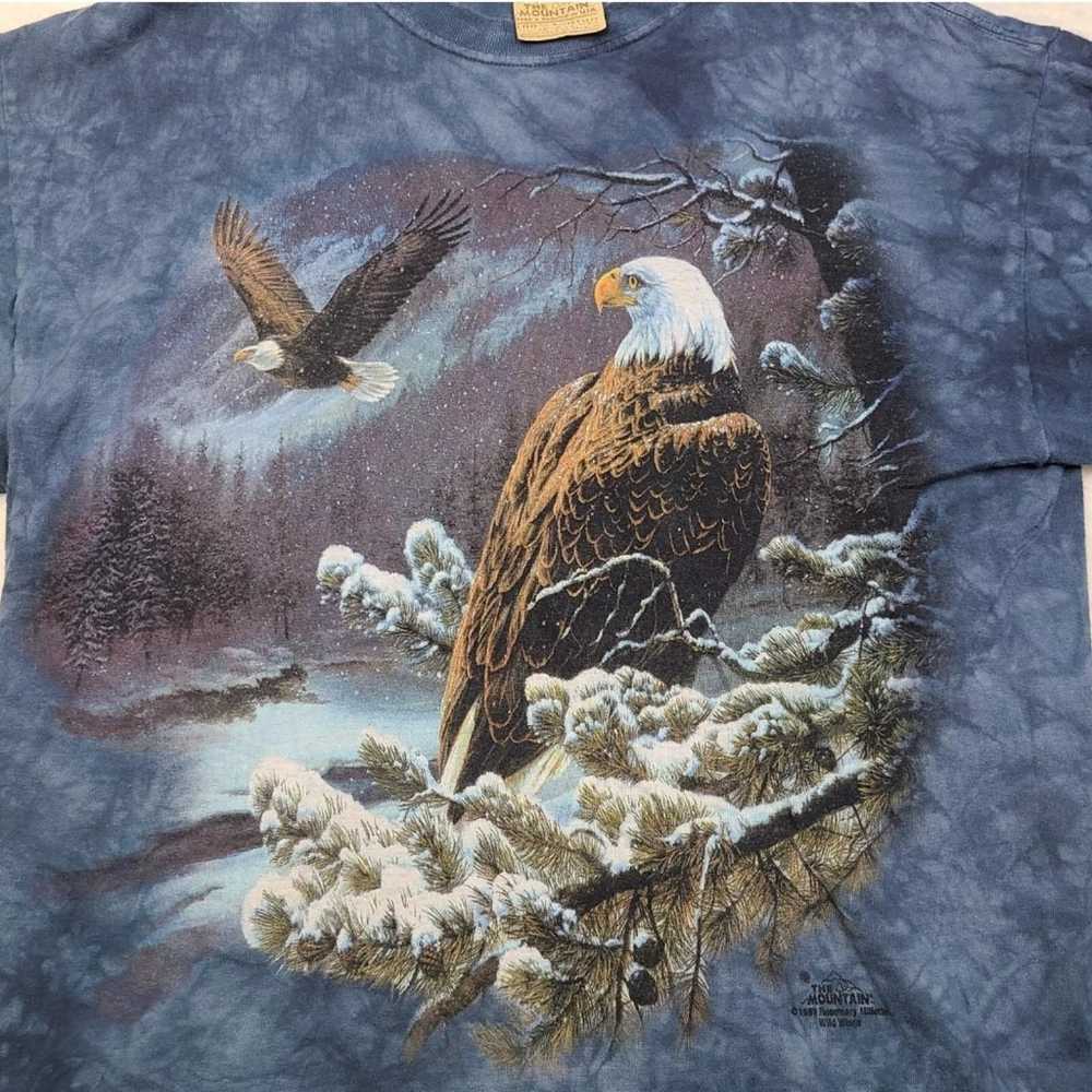 VTG 90s 1999 The Mountain Bald Eagle T-Shirt Larg… - image 7