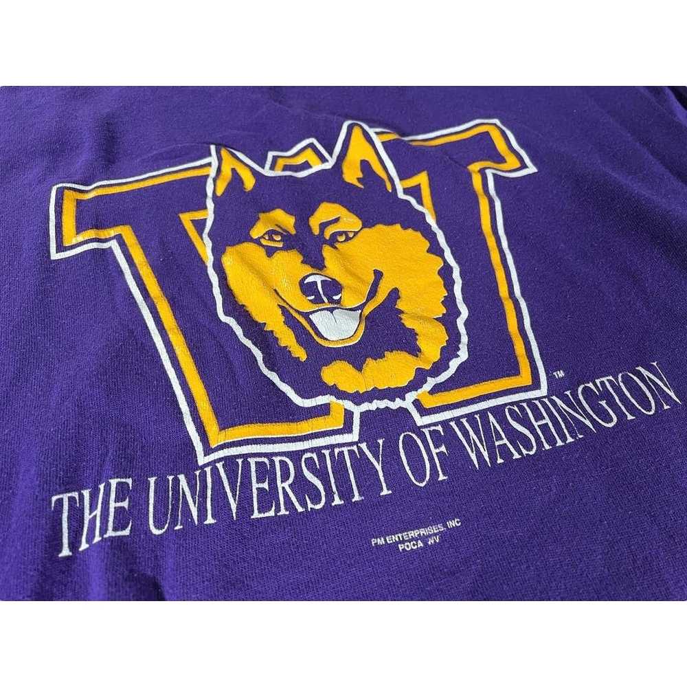 Tultex Vintage Tultex University of Washington Hu… - image 5