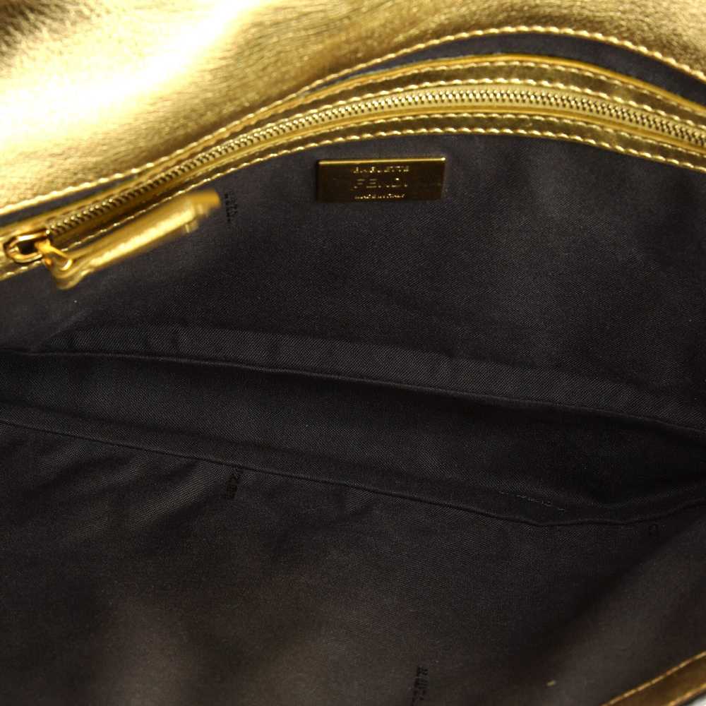 FENDI Baguette NM Bag Zucca Embossed Leather Large - image 5