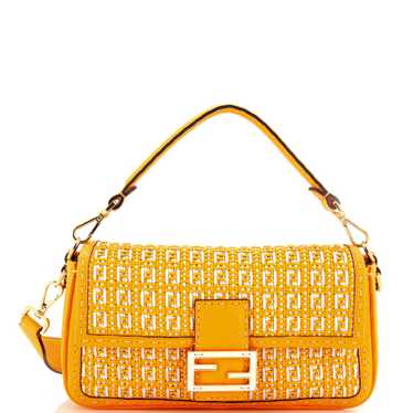 FENDI Selleria Baguette NM Bag Woven Leather Medi… - image 1