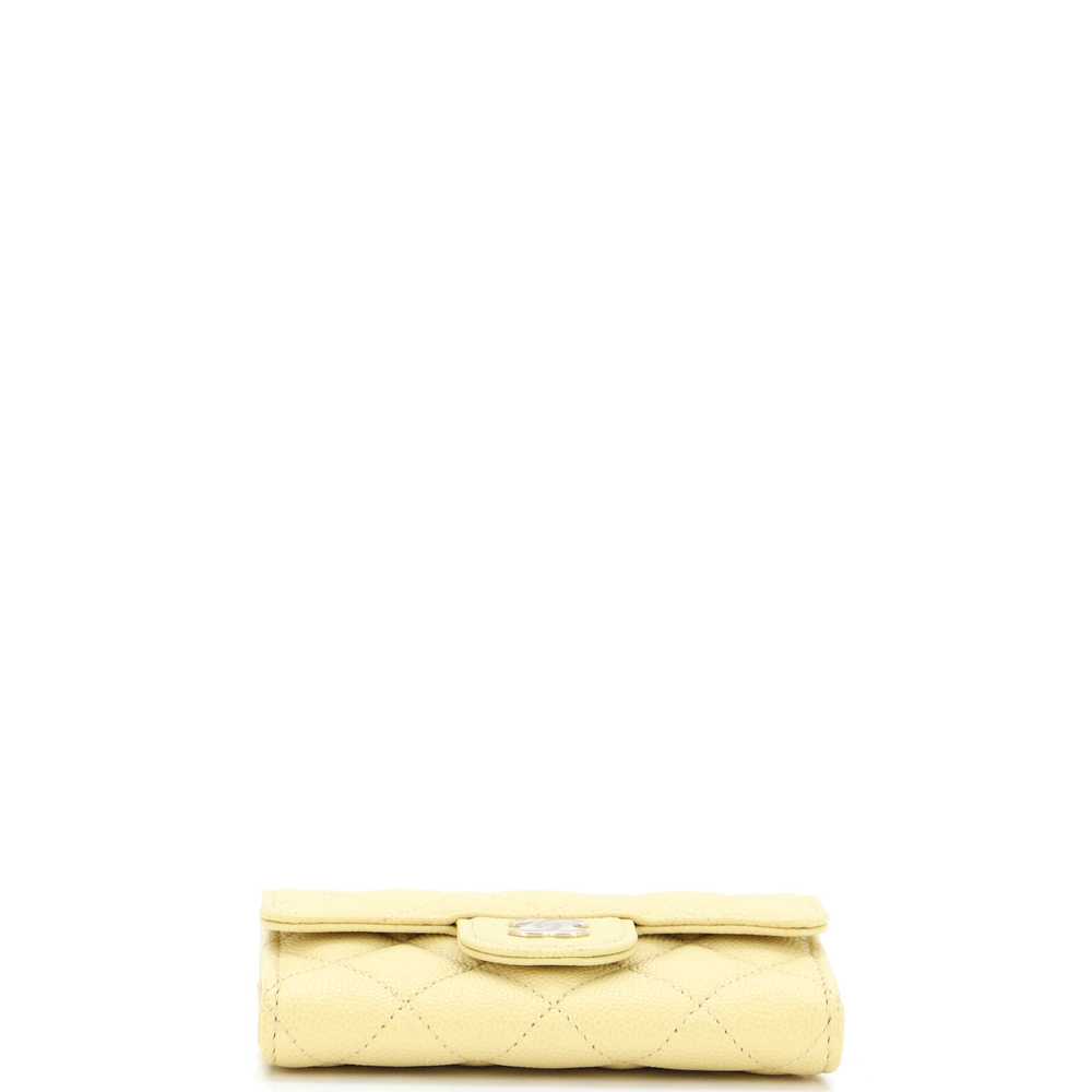 CHANEL Classic Flap Card Case Quilted Caviar - image 4
