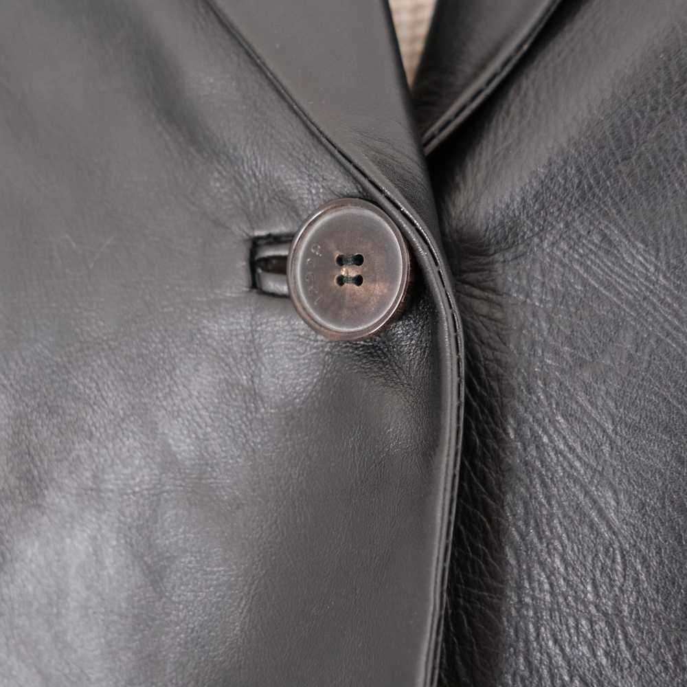 Gucci × Tom Ford Peak Lapel Leather Two-Button Bl… - image 3