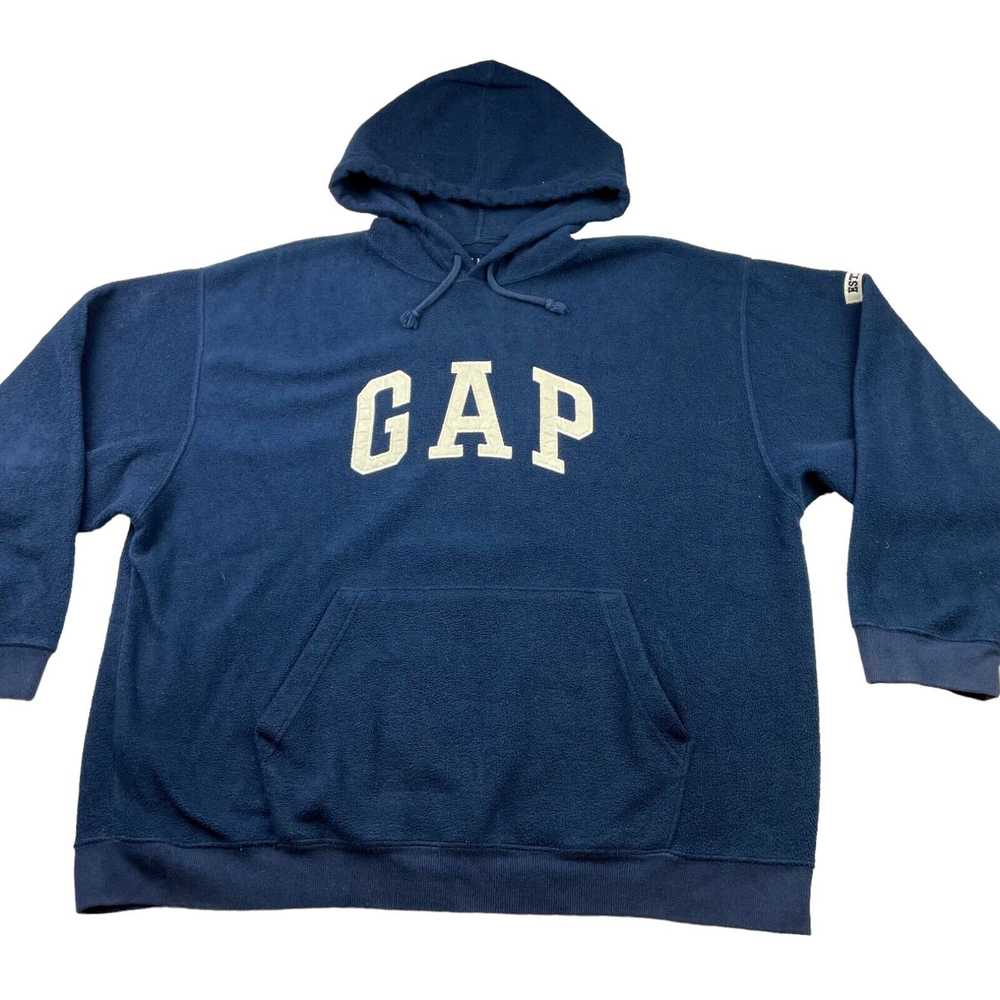 Gap VTG Gap Men’s Fleece Pullover Hoodie Sweatshi… - image 2