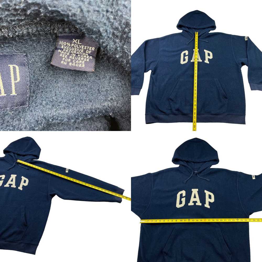Gap VTG Gap Men’s Fleece Pullover Hoodie Sweatshi… - image 4