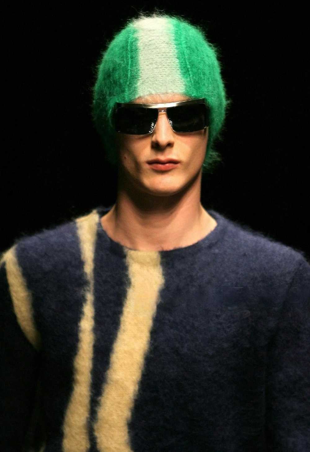 Prada AW07 Mohair Mohawk Beanie - image 6