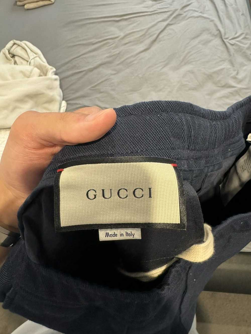 Gucci GUCCI navy sweat pants - image 5